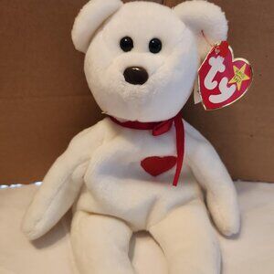 Vintage TY Beanie Baby-Valentino. With Brown nose.